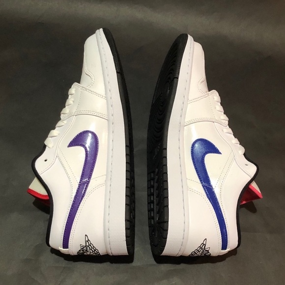 Nike Air Jordan 1 Low Multi Color Swoosh - Picture 8 of 10